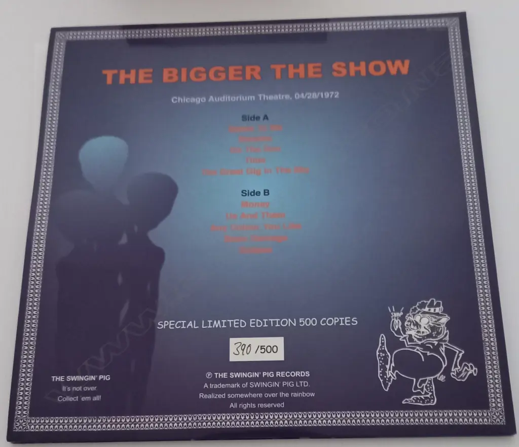Pink Floyd, The Stranger The Audience, (Blue Vinyl) Image 1++